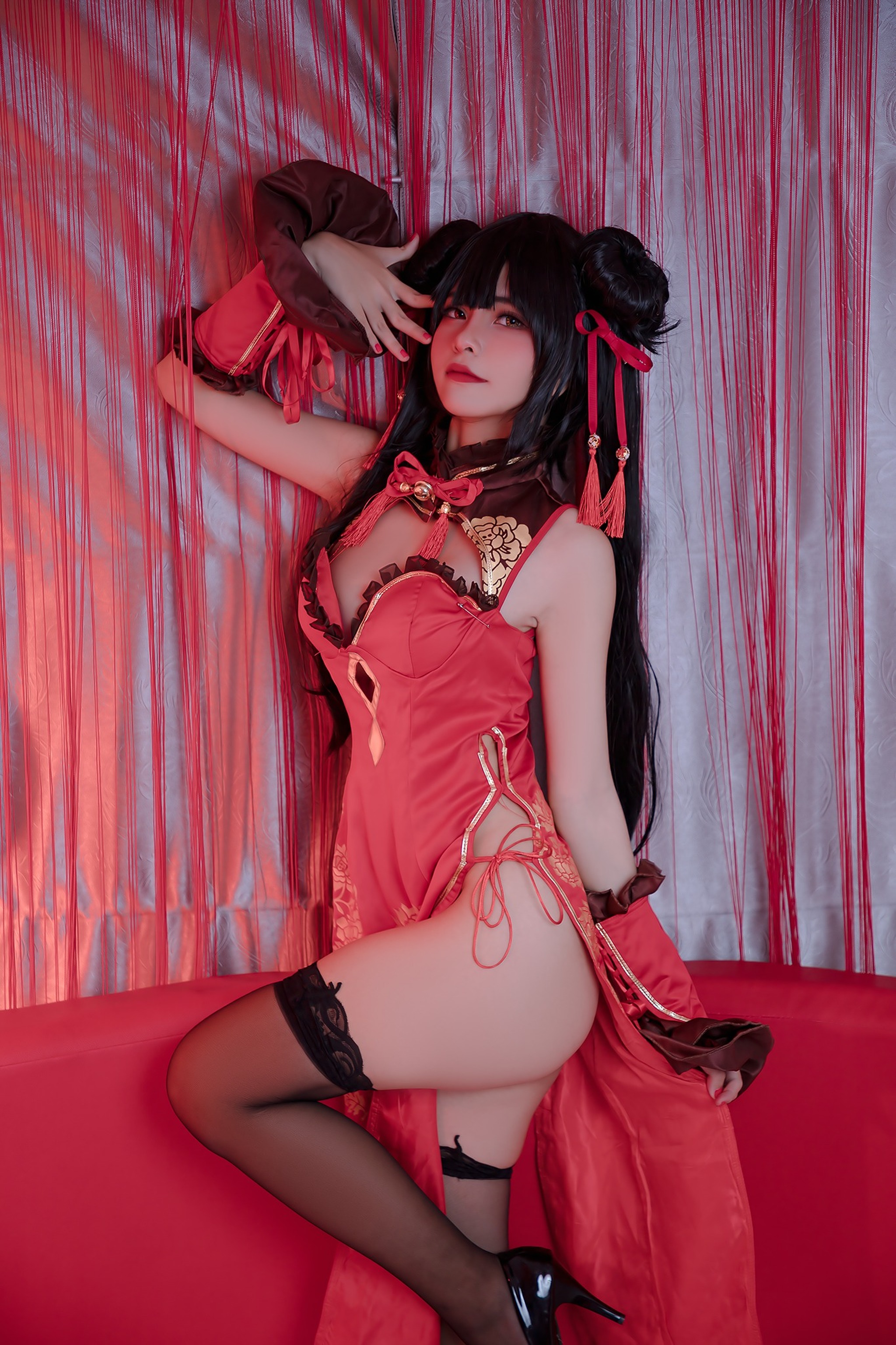 Azami - NO.045 狂三旗袍 [14P]-XikXak